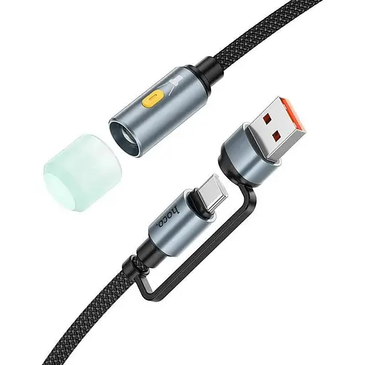 Кабель комбо Hoco USB / Type-C к LED light adapter cable UA38C 0.3 м