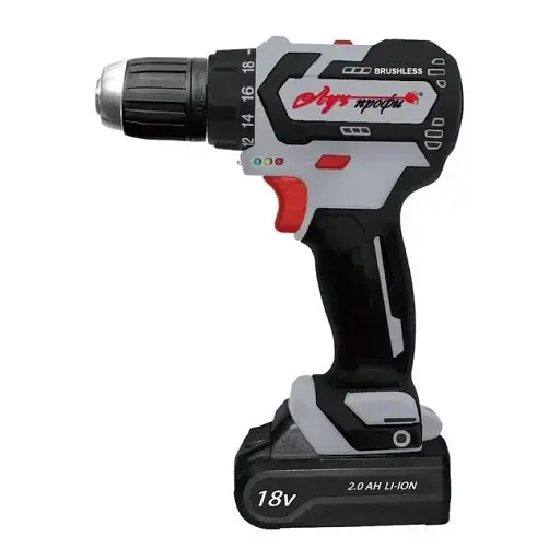 Шуруповерт бесщеточный Луч Профи АШЛ-18 Profi кейс 2 Ah 18 В 2 АКБ и ЗУ 30412 - фото 1