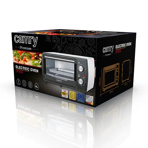 Духовка електрична піч Camry CR 6016 об'єм 9 л потужність 1400 Вт - фото 8