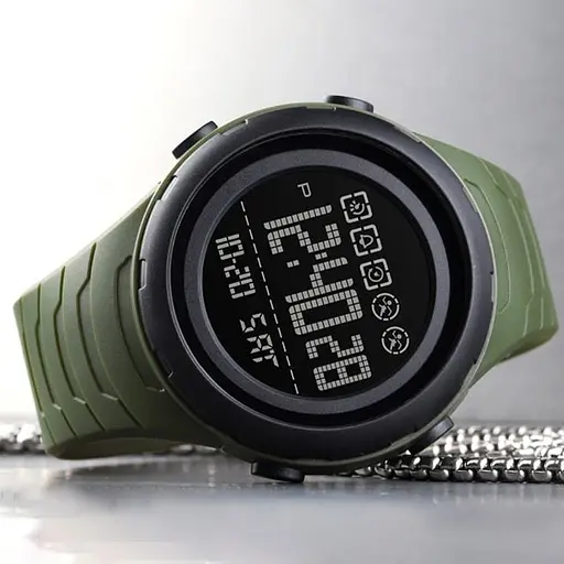 Наручний годинник чоловічий Skmei 1674 Army Green Black, 1674AGBK (18458) - фото 2