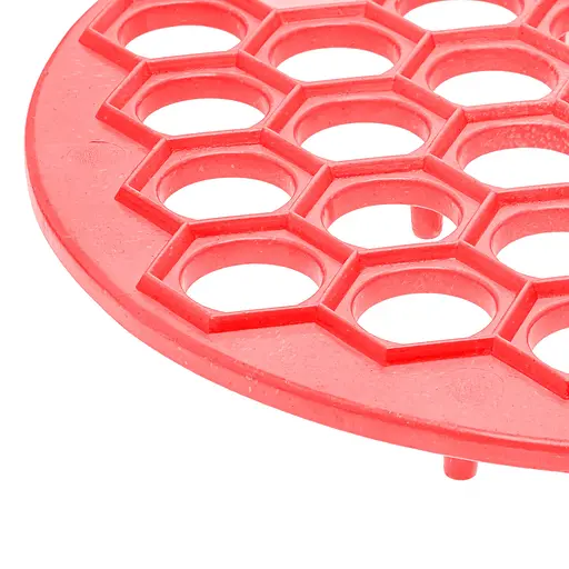 Пластикова пельменниця (форма для приготування пельменів) Ø26 см, Kitchette Червоний 84700 - фото 2