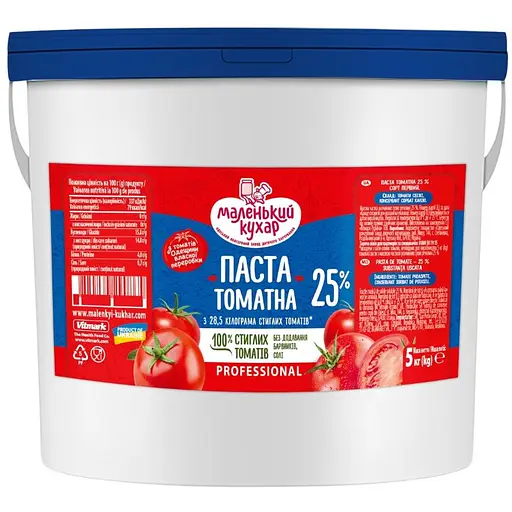 Томатная паста Маленький кухар 5 кг
