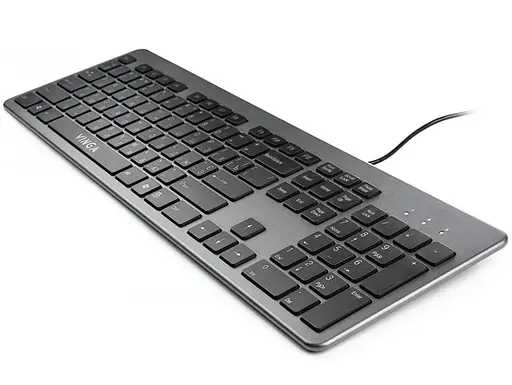 Клавіатура Vinga KB735 black-grey (KB735 black-grey) - фото 4
