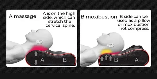 Массажная подушка Edem (разминание, массаж Шиацу, прогрев) Black - фото 6