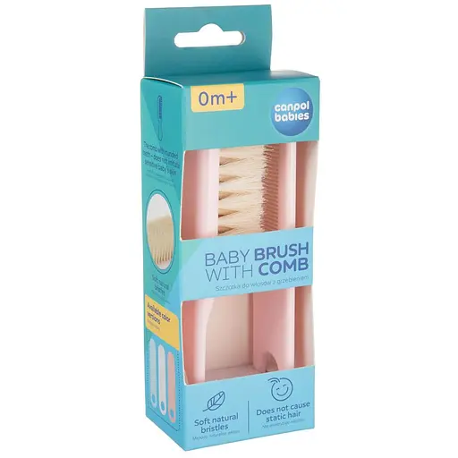 Набір для малюків Canpol babies щiтка для волосся м'яка та гребiнець в асортименті (2/4240 - фото 12