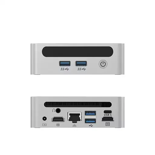 Міні-Пк GenMachine Ren Pro 6000 / Ryzen 7 6800H / RAM 32GB / SSD 512GB / LAN / Wi-Fi / Bluetooth / Windows 11 Pro / Cірий - фото 8