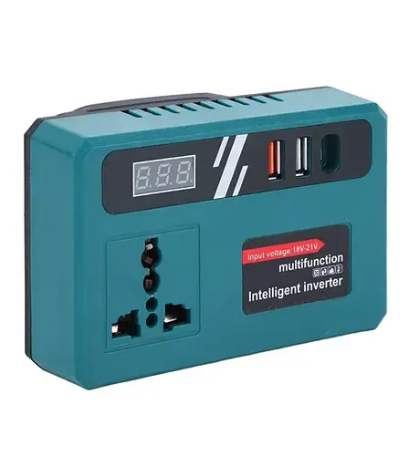 Аккумуляторный инвертор напряжения (18–21 В → 220 В) 150 Вт (USB USB-C) - фото 2