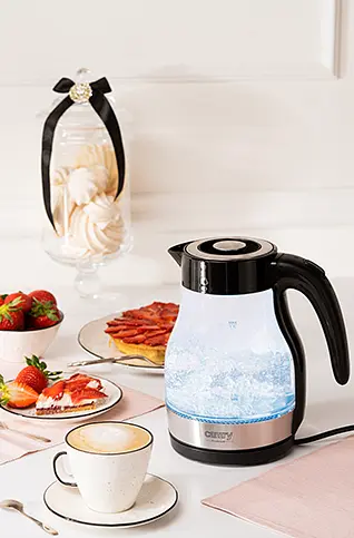 Стеклянный чайник Camry CR 1300 - фото 7