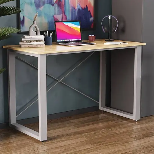 Письмовий стіл Ferrum-decor Драйв 750x1400x700 Сірий метал ДСП Дуб Сан-Марино 32 мм (FRD-103409)