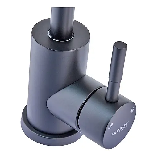 Змішувач для кухні Mixxus SOK-011 з рефлективним виливом MI6016 Чорний матовий - фото 3