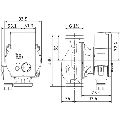 Циркуляционный насос Wilo Yonos PICO 25/1-6-130 (4215516/ст.4164018) - фото 2