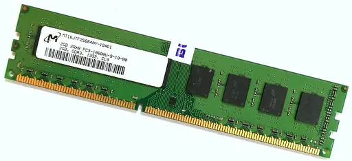 Модуль памяти Micron DDR3 2Gb 1333 MHz ( MT16JTF25664AY-1G4D1) (( MT16JTF25664AY-1G4D1)) Б/у - фото 1