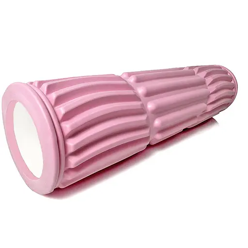 Массажный ролик EasyFit Dozer 45 см Розовый (EF-3702-P) - фото 1