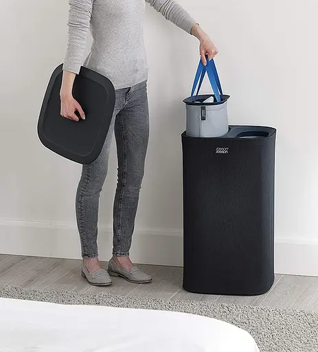 Уценка. Корзина для белья Joseph Joseph, черный (50002) - фото 6