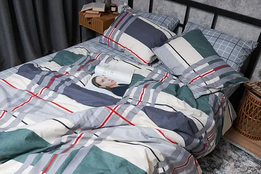 Комплект постільної білизни Moon&Star Бязь Gold Люкс Cloudy двоспальний 175х210 наволочки 4х50х70 - фото 4