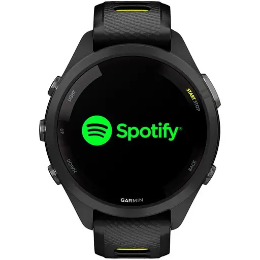 Смарт-часы Garmin Forerunner 265S Black Bezel and Case with Black/Yellow Silicone Band 010-02810-03 (89362) - фото 3