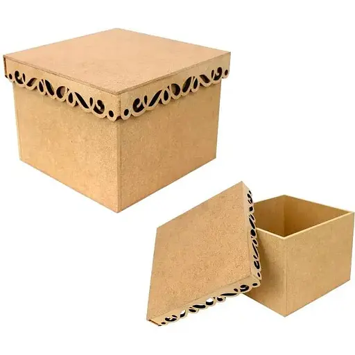 Коробка Rosa Talent с фигурной крышкой 2 МДФ 20х20х15 см