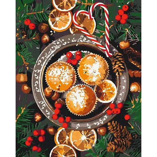 Картина по номерам на підрамнику Brushme Різдвяні смаколики - фото 1