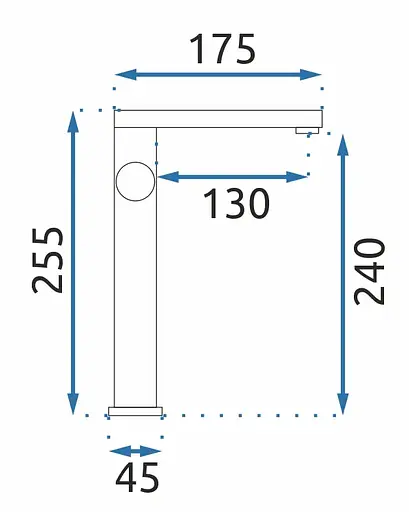 Змішувач для умивальника Rea Tap високий black REA-B2009 Чорний матовий - фото 6