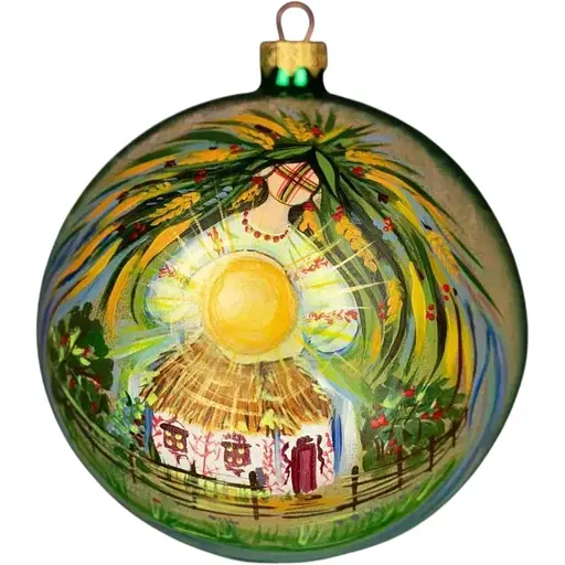 Ялинкова прикраса Різдвяні історії Оберіг життя куля скло (4820001154672)