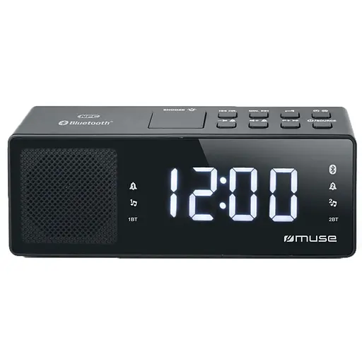 Радіо-годинник з USB Muse чорний (M-172 BT) - фото 2