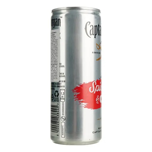 Напій слабоалкогольний Captain Morgan & Cola 5% з/б 0.25 л - фото 2