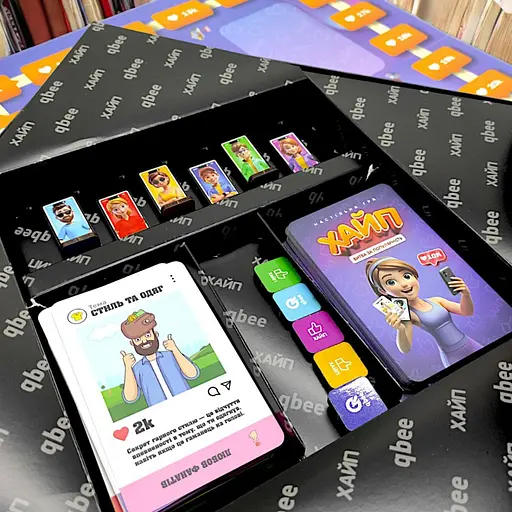 Настольная игра "ХАЙП. Битва за популярность" QB701-007, в коробке (4820282021151) - фото 2