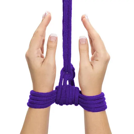 Мотузка Lovetoy Fetish Bondage Rope 10м фіолетовий - фото 4