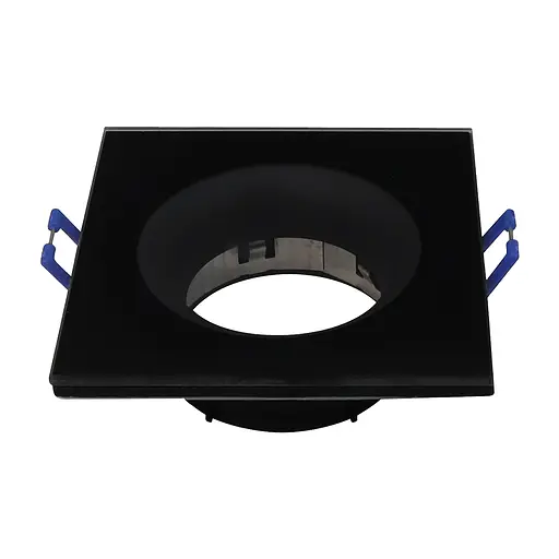 Світильник під лампу MR-16, зі склом KAKTUS-S чорний (вологозахищений IP65) - фото 1