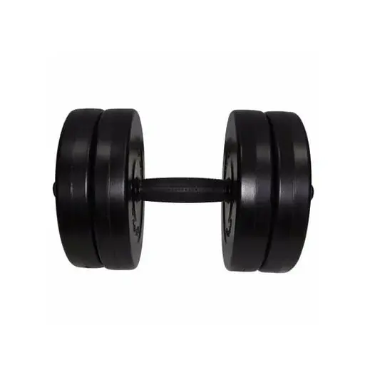 Гантель складальна композитна в пластиковій оболонці Rock pro 10,5 кг NE-PL-G-010 - фото 2