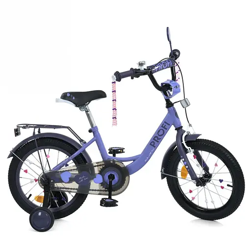 Велосипед дитячий MB 14043-1 колеса 14 дюймів, фіолетовий