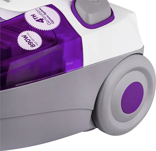 Пилосос Sencor контейнерний Allegro, 890Вт, конт пил -1.5л, НЕРА, фіолетово-сірий - фото 5