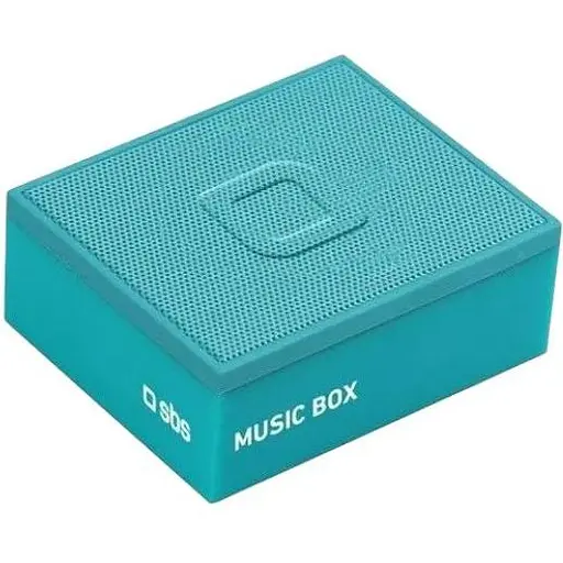 Портативна акустика SBS Music Box Blue (TTSQUARESPEAKERBTLB) - фото 1