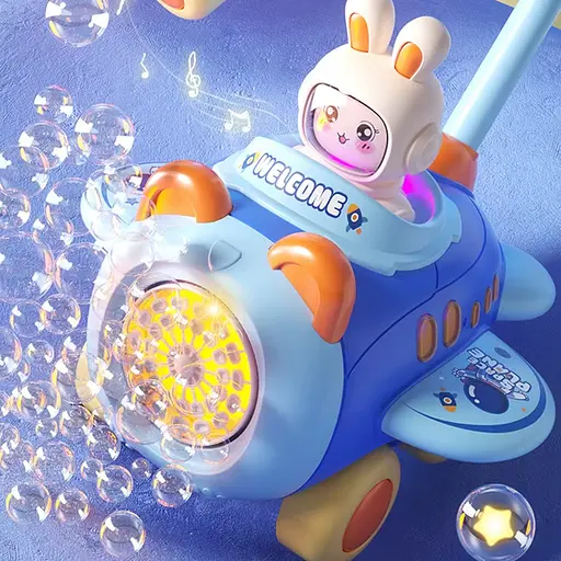 Каталка мильних бульбашок, акумулятор 3.7 V, світло, 8526РОЖ - фото 4