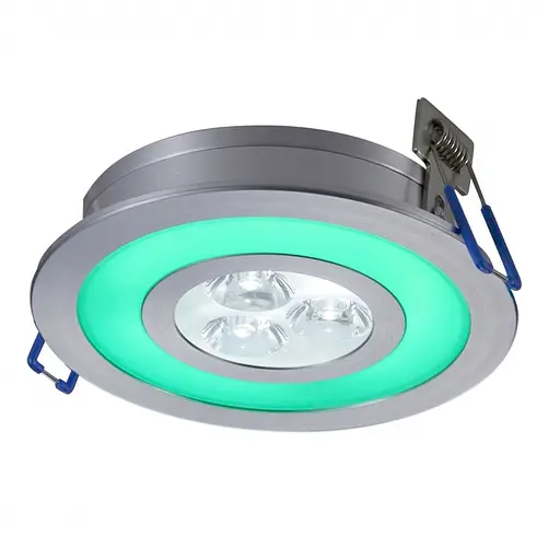 Світильник точковий Brille LED-103A/3W+1,5W Green CW 38 L4-009 - фото 3