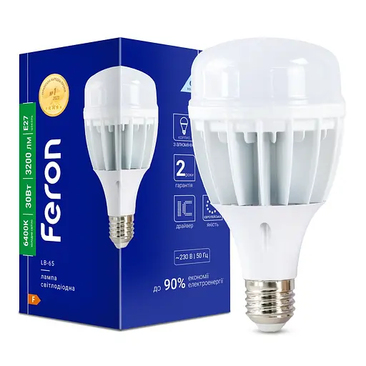 Світлодіодна лампа Feron LB-65 30 Вт E27 6400K - фото 1