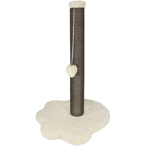 Дряпка Lucky Pet Лапка мала сизаль сірий хутро біле 33х33х49 см