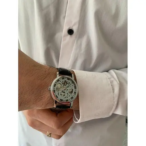 Чоловічий наручний класичний годинник Winner Silver - фото 3