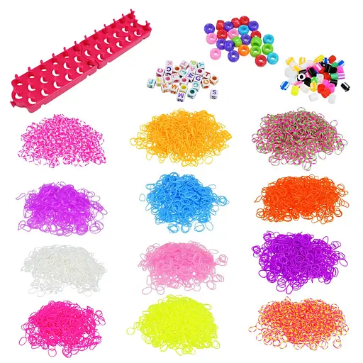 Детский набор для плетения браслетов "Loom" Bambi 16202(Pink) в чемодане - фото 2