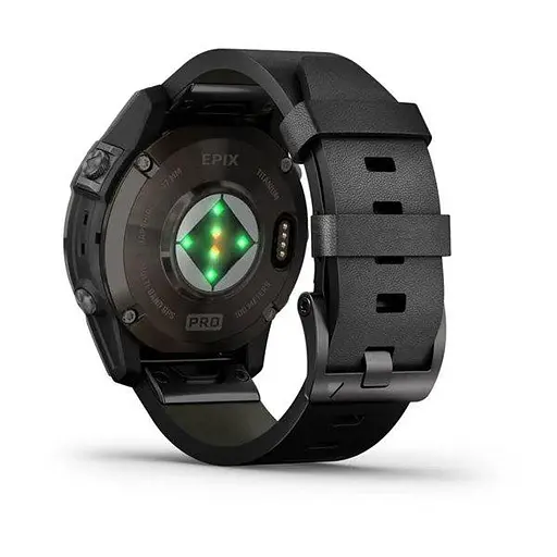 Смарт-часы Garmin Epix Pro 2 Sapphire 47 mm Carbon G. DLC Tit. with B. Leather Band (010-02803-30) - фото 7