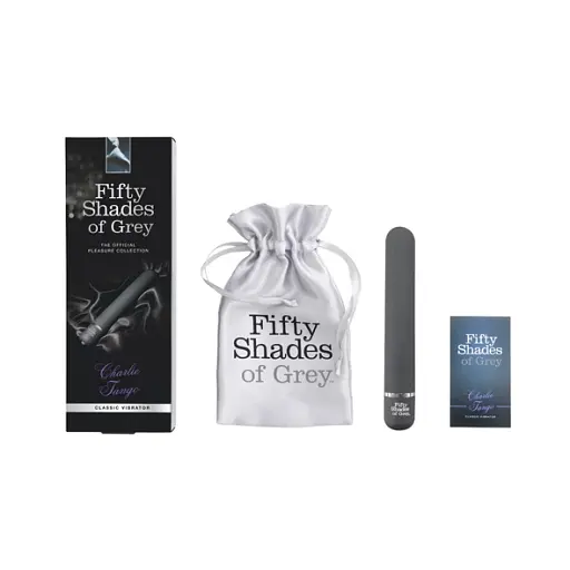 Вібратор Fifty Shades of Grey Charlie Tango 18.4 см сірий - фото 3
