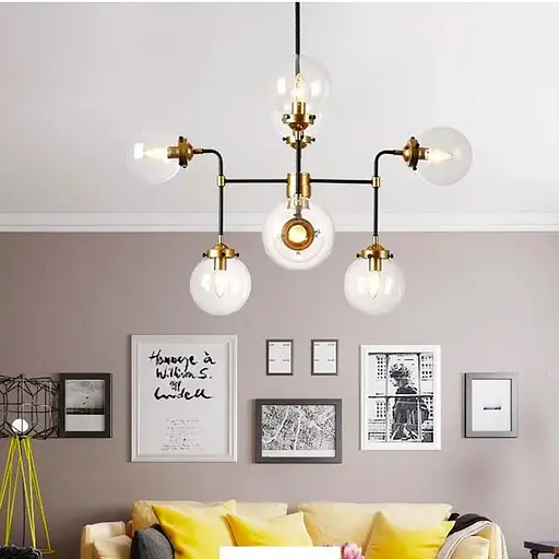 Потолочная люстра на 8 плафонов в стиле Loft Line.F MJ 79/8 - фото 1