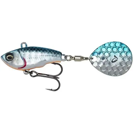 Тейл-спінер Savage Gear Fat Tail Spin 80mm 24.0g Бірюзовий/Білий (1013-1854.44.12)