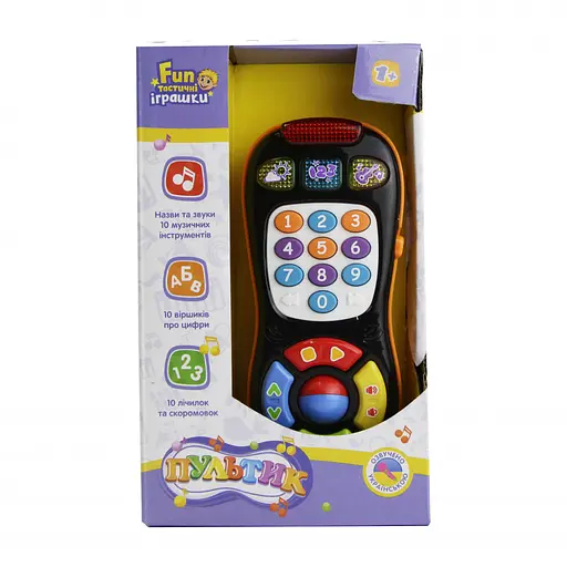 Детский интерактивный пульт 7390UA укр. языке Черный