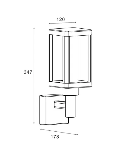 Вуличний світильник Zuma Line Urban LED 1x12W 4000K 900Lm IP65 чорний - фото 2
