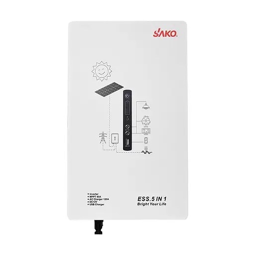 Cистема резервного питания (инвертор и батарея) Sako Alpha-ESS-1000W/2KWh настенная. Мощность 1000 Вт, энергоемкость 2009.6 Вт*ч, LifePO4 (42-00315) - фото 2