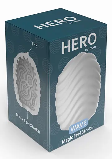 Мастурбатор Hero Wave (білий) - фото 9