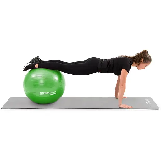Фитбол Hop-Sport 85см зеленый + насос 2020 - фото 4