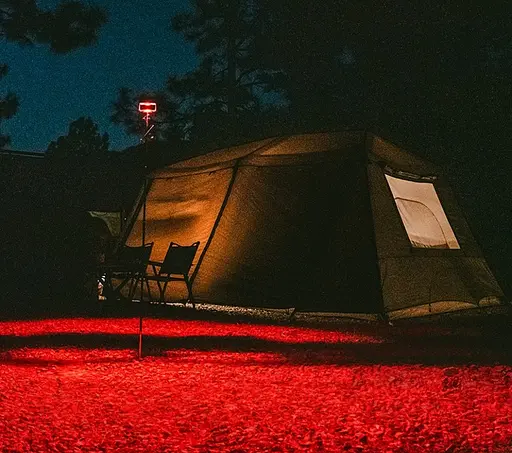 Фонарь прожектор Naturehike CNK2300012 с белым и красным светом Коричневый - фото 10