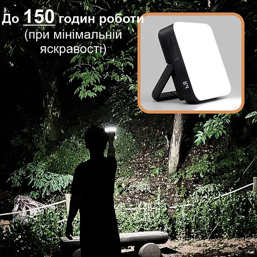 Фонарь для кемпинга 80W с 3-мя режимами, регулировкой яркости с аккумулятором 10000 мАч Unibrother YL-202 (100930) - фото 4